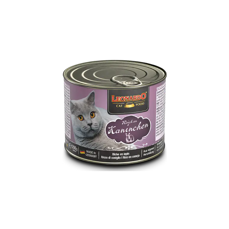 Lata Leonardo Sabor Conejo - 200gr 1