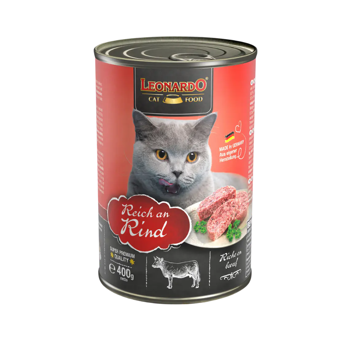 Lata Leonardo Sabor Ternera - 400gr 1