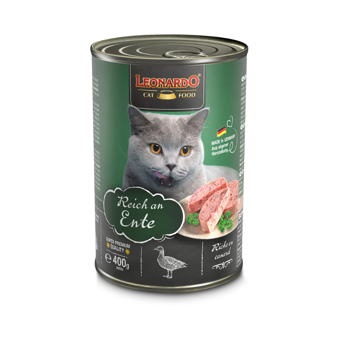 Lata Leonardo Sabor Pato - 400gr 1