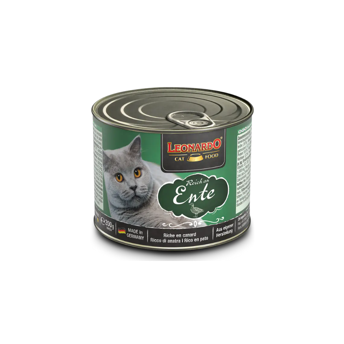 Lata Leonardo Sabor Pato - 200gr 1