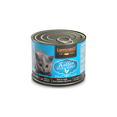 Lata Leonardo Kitten Sabor Ave - 200gr