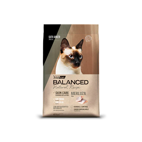 Alimento Balanced Natural Recipe Gato Adulto Sabor Merluza - 7.5kg