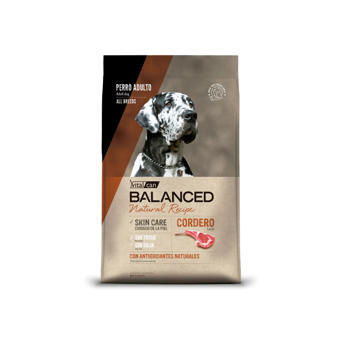 Alimento Balanced Natural Recipe Perro Adulto Sabor Cordero - 3kg 1