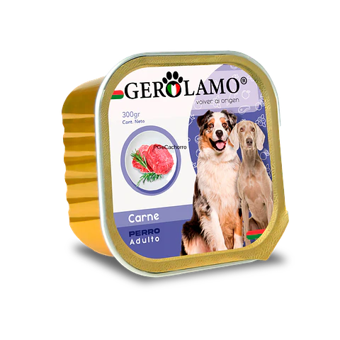 Lata Gerolamo Perro Pate Sabor Carne - 300gr