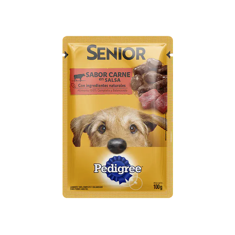 Sachet Predigree Senior Trocitos de Carne en Salsa- 100gr 1