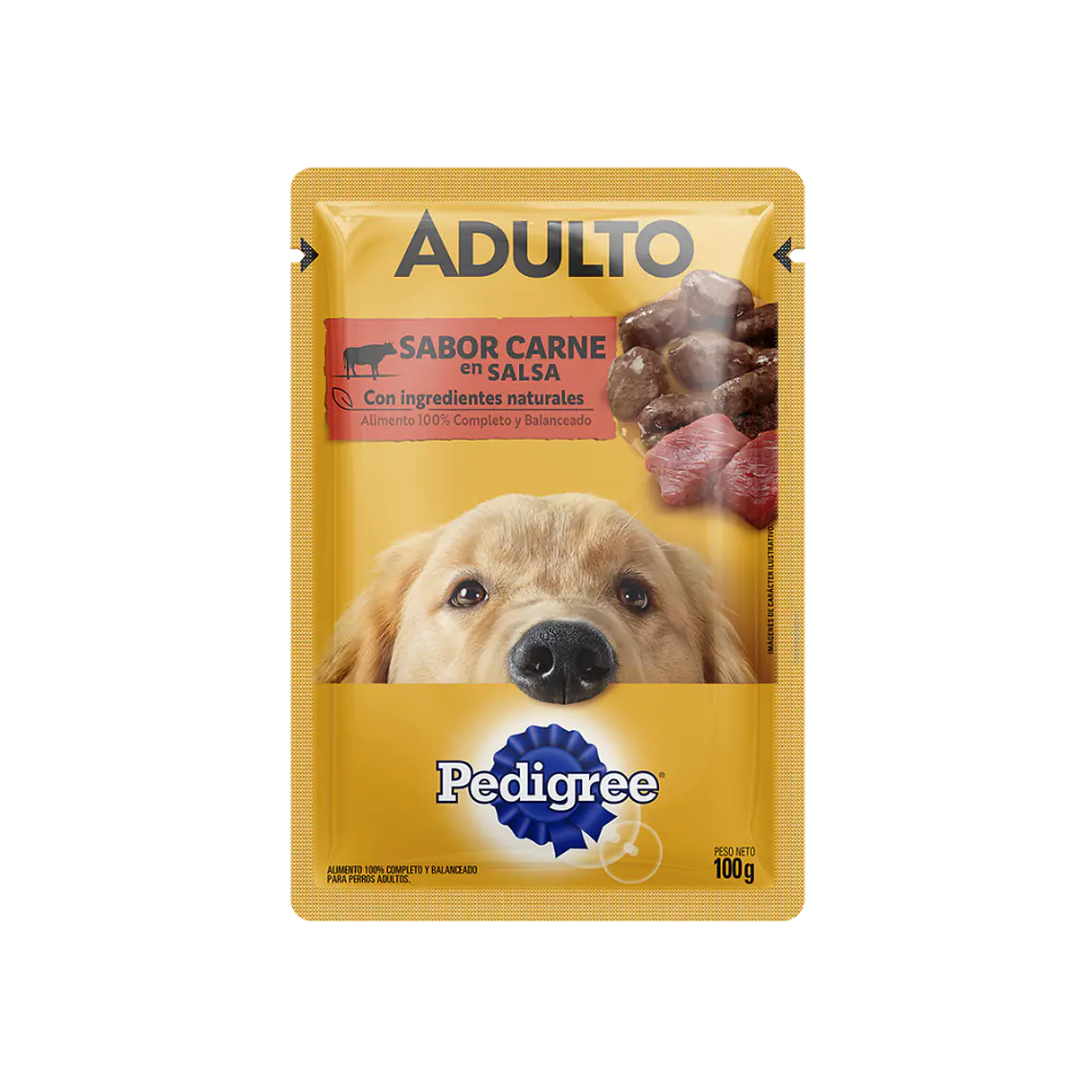Sachet Predigree Adulto Trocitos de Carne en Salsa- 100gr 1