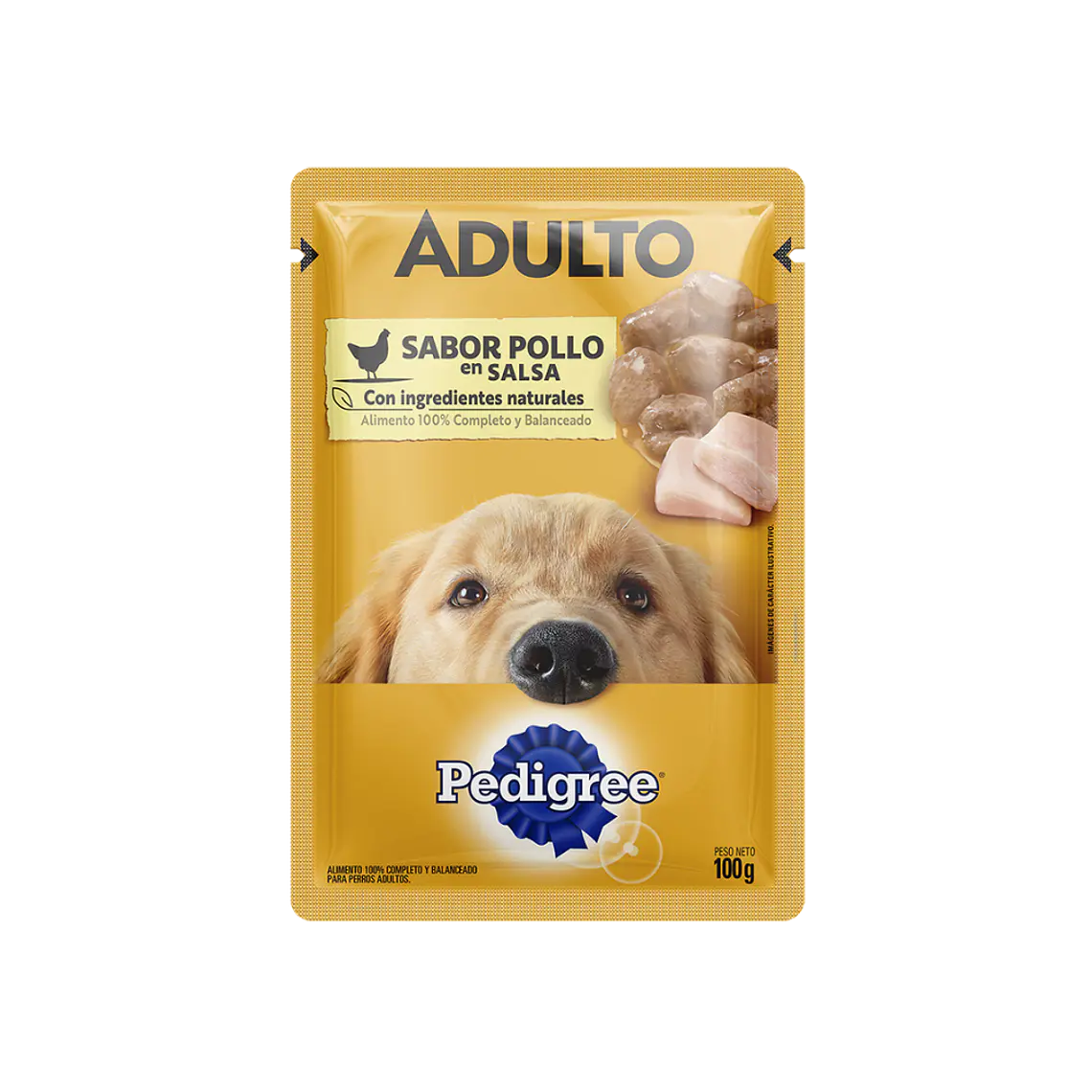 Sachet Predigree Adulto Trocitos de Pollo en Salsa- 100gr 1