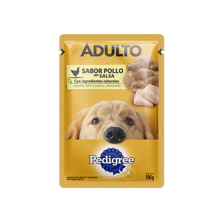 Sachet Predigree Adulto Trocitos de Pollo en Salsa- 100gr 1