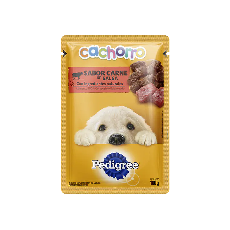 Sachet Predigree Cachorro Trocitos de Carne en Salsa- 100gr 1