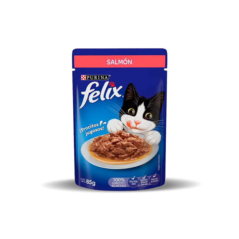 Sachet Felix Trocitos de Salmon en Salsa - 85gr 1