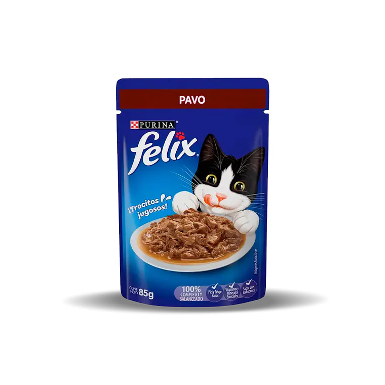 Sachet Felix Trocitos de Pavo en Salsa - 85gr 1