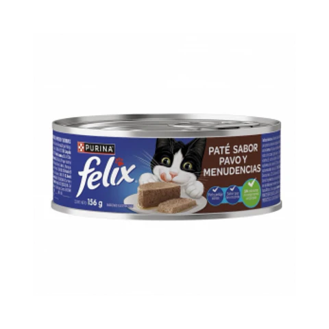 Lata Felix Pate Sabor Pavo y Menudencias - 156gr