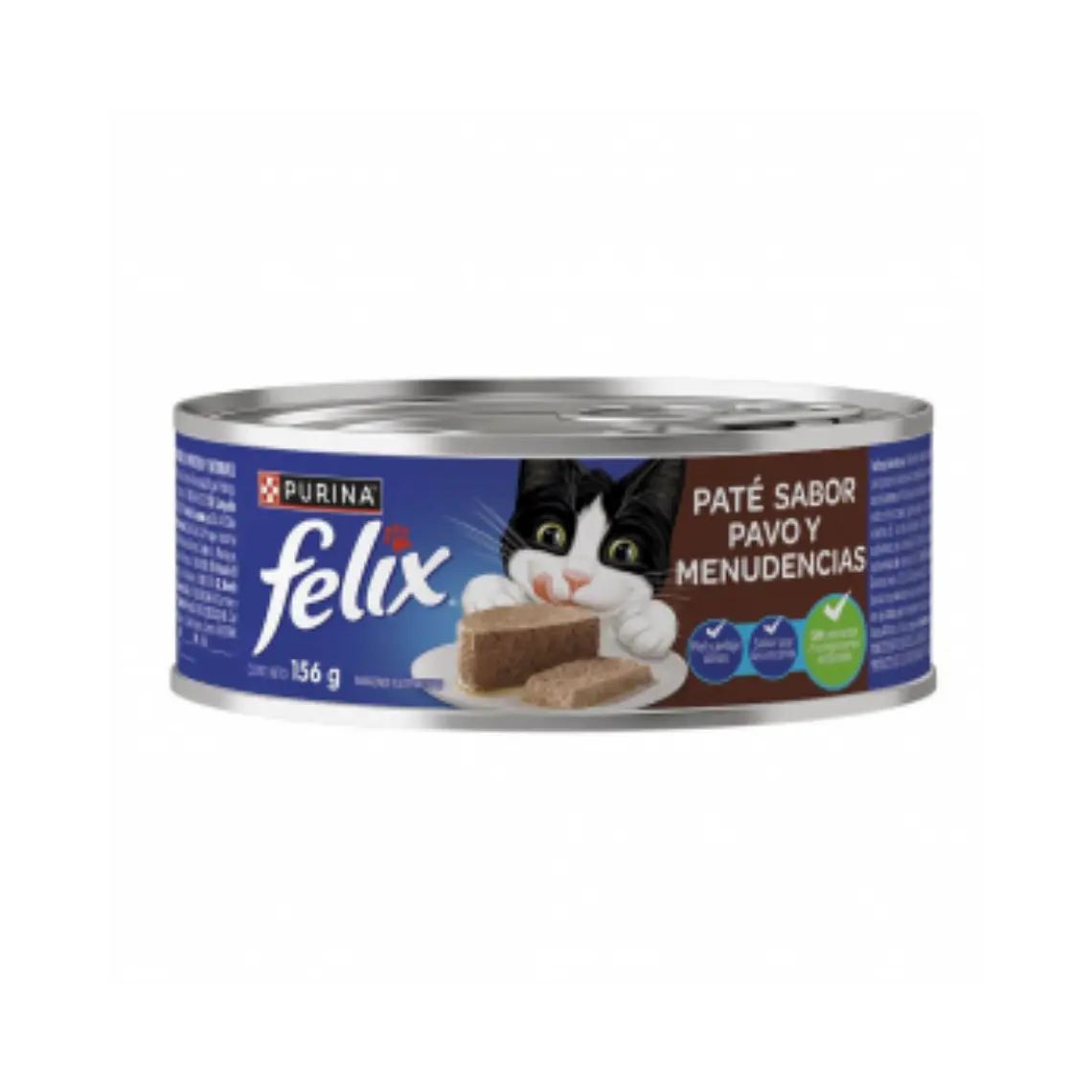 Lata Felix Pate Sabor Pavo y Menudencias - 156gr 1