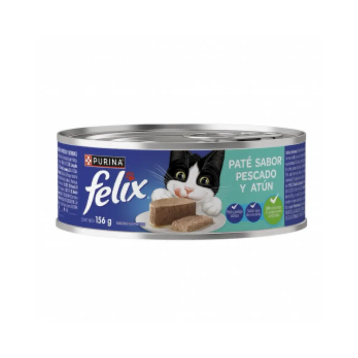 Lata Felix Pate Sabor Pescado y Atun - 156gr 1