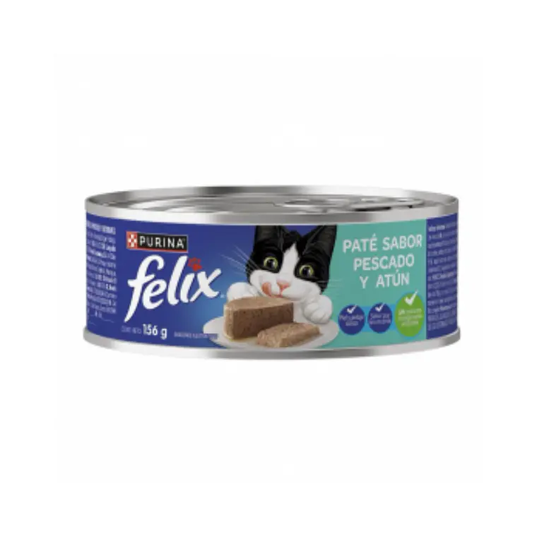 Lata Felix Pate Sabor Pescado y Atun - 156gr 1