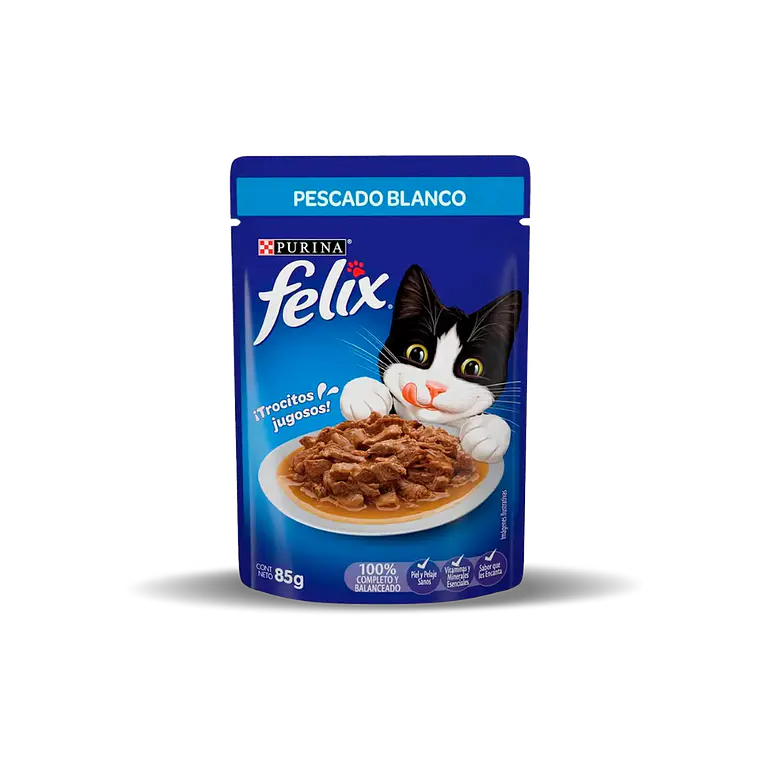 Sachet Felix Trocitos de Pescado Blanco en Salsa - 85gr 1