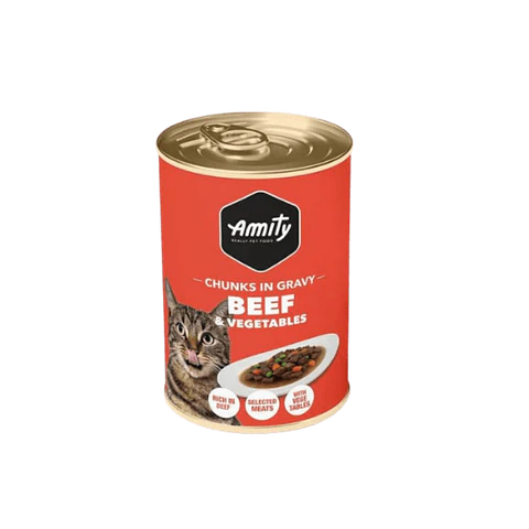 Lata Amity Gato Pate Sabor Carne - 415gr