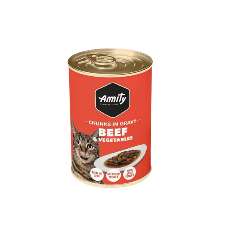 Lata Amity Gato Pate Sabor Carne - 415gr 1