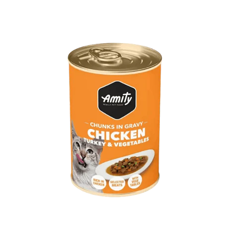Lata Amity Gato Pate Sabor Pollo - 415gr
