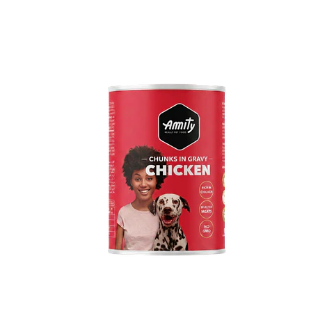 Lata Amity Perro Pate Sabor Pollo - 415gr