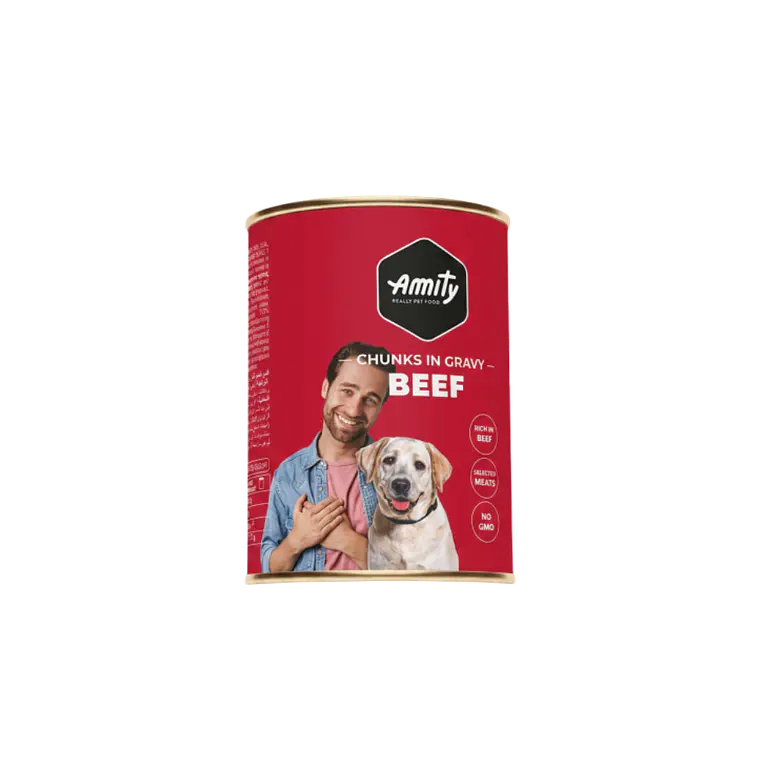 Lata Amity Perro Pate Sabor Carne - 415gr 1