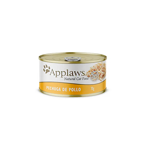 Lata Applaws Gato Sabor Pechuga de Pollo Con Caldo - 70gr