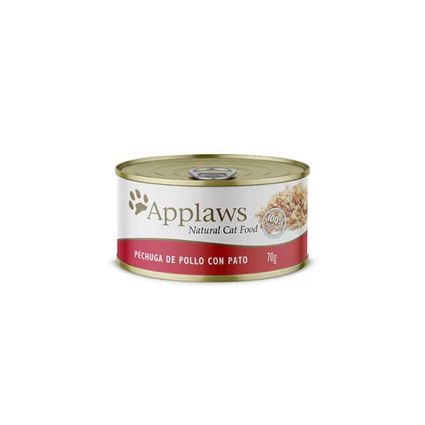 Lata Applaws Gato Sabor Pechuga de Pollo con Pato - 70gr