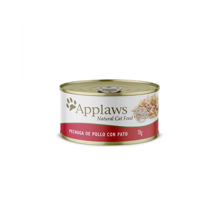 Lata Applaws Gato Sabor Pechuga de Pollo con Pato - 70gr 1