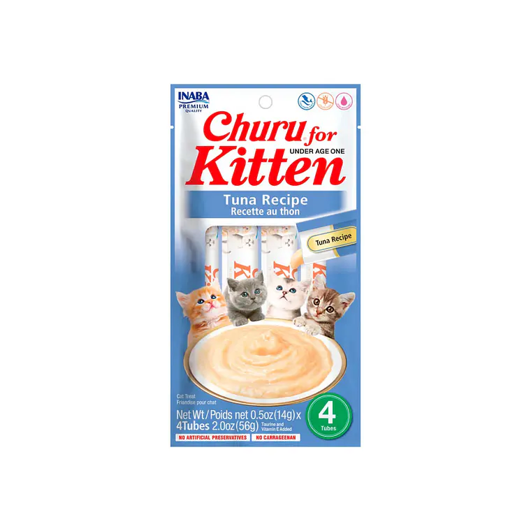 Churu Kitten Sabor Atun 4 unidades USA692 - 56gr 1