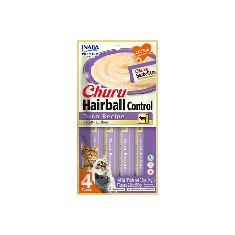 Churu Gato Hairball Sabor Atun 4 unidades USA675 - 56gr