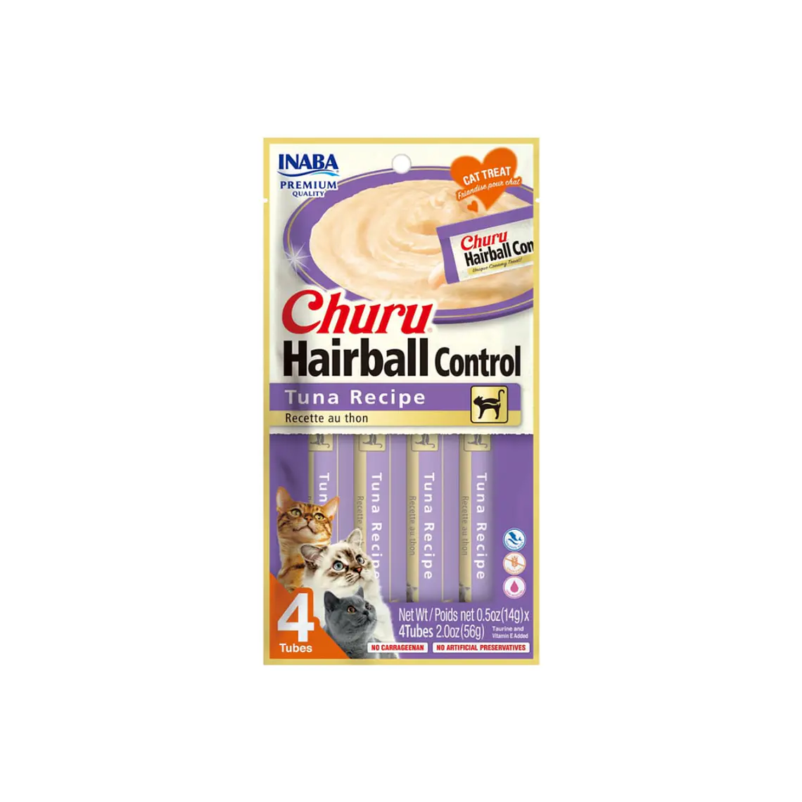 Churu Gato Hairball Sabor Atun 4 unidades USA675 - 56gr 1