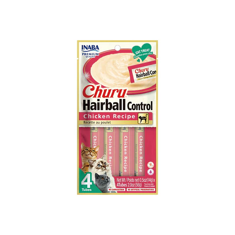 Churu Gato Hairball Sabor Pollo 4 unidades USA676 - 56gr