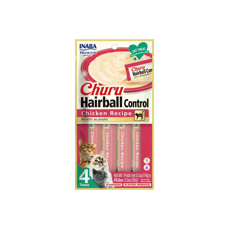 Churu Gato Hairball Sabor Pollo 4 unidades USA676 - 56gr 1