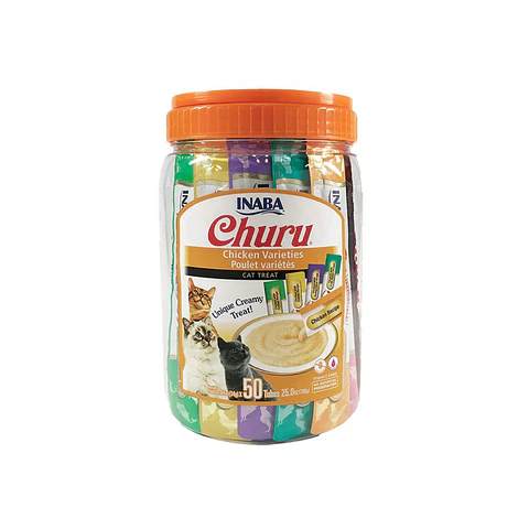 Churu Gato Sabor Pollo Variedades 50 unidades USA652 - 700gr