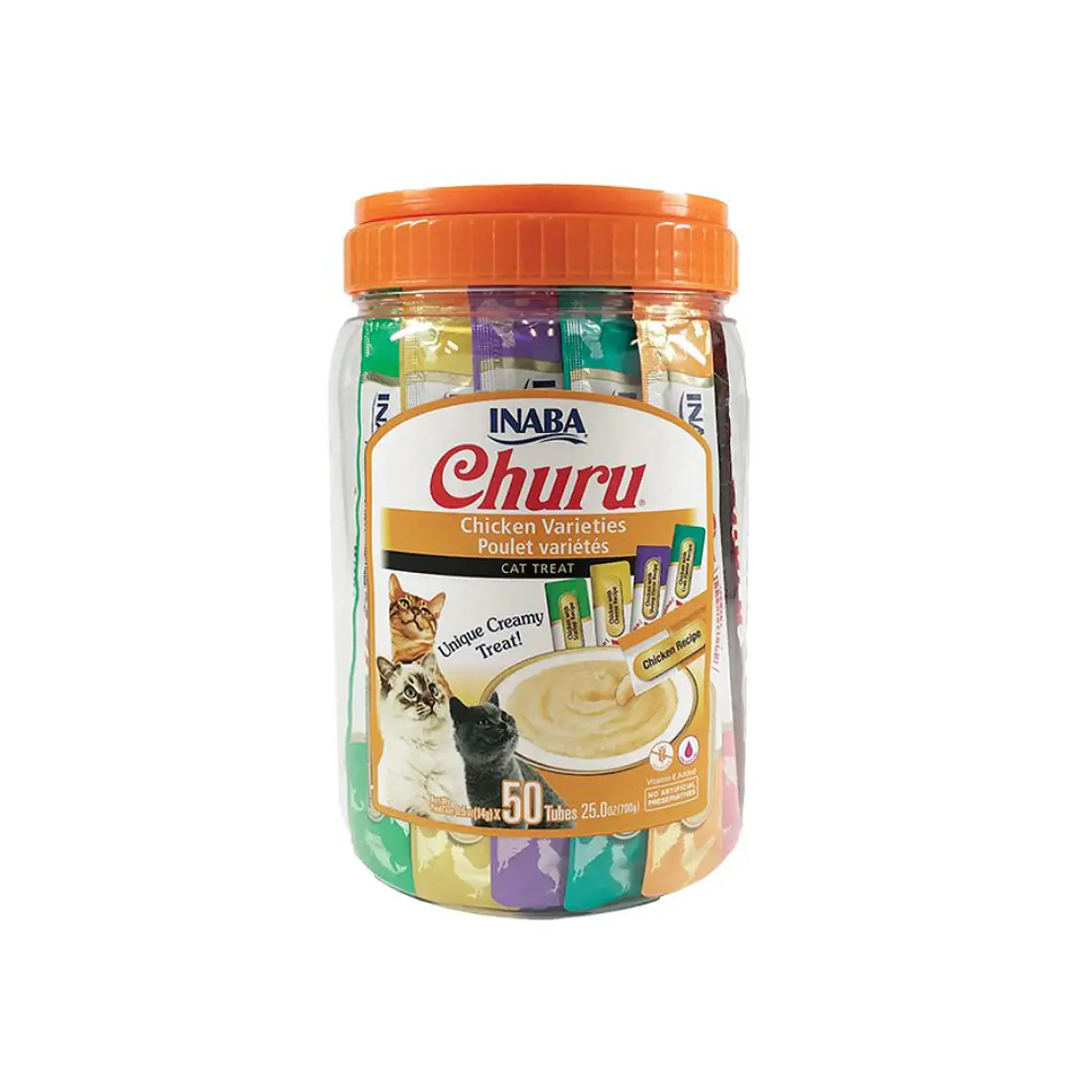 Churu Gato Sabor Pollo Variedades 50 unidades USA652 - 700gr 1