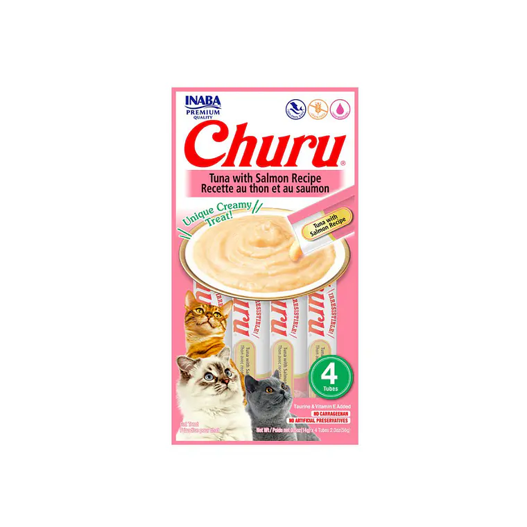 Churu Gato Sabor Atun y Salmon 4 unidades USA606 - 56gr 1