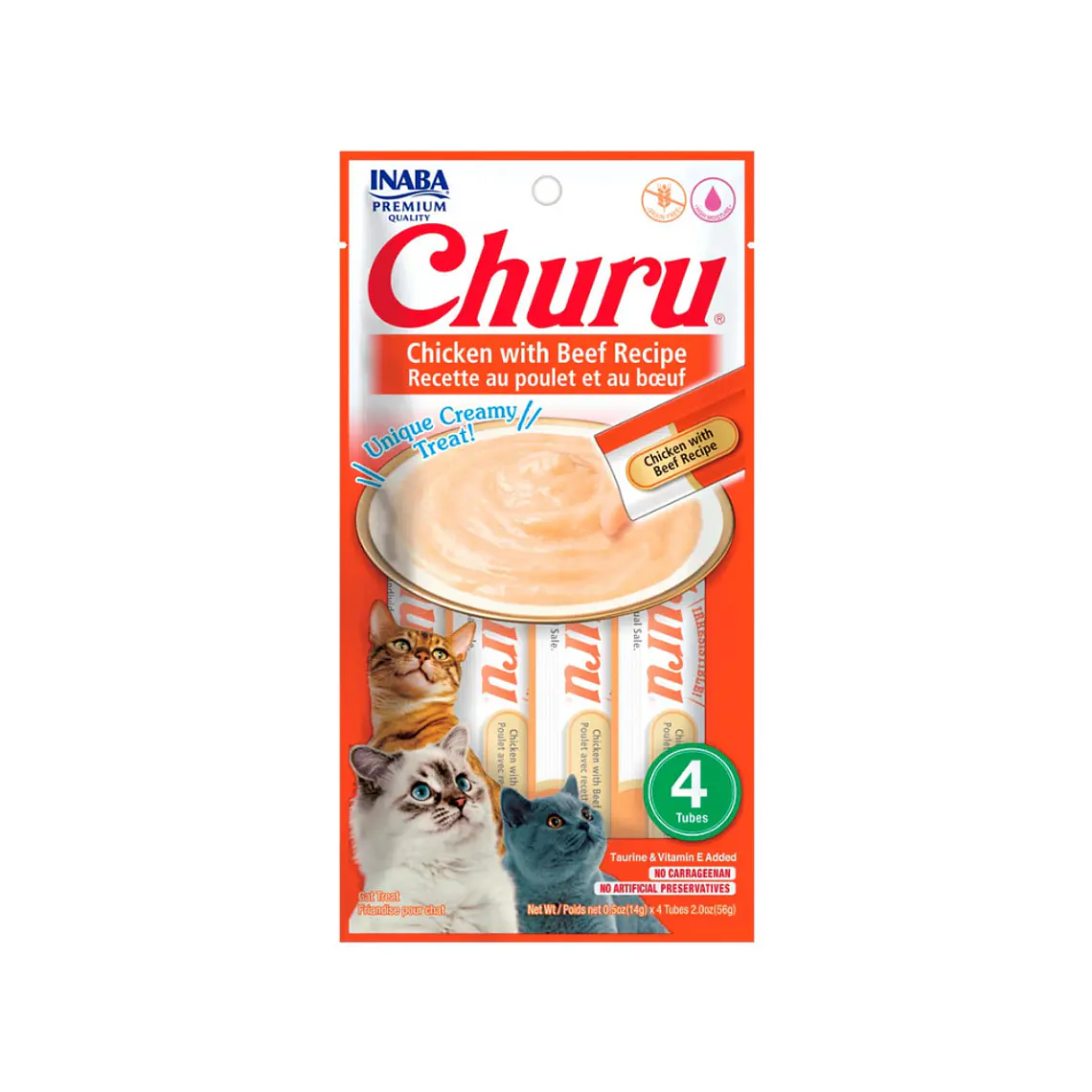 Churu Gato Sabor Pollo y Carne 4 unidades USA662 - 56gr 1