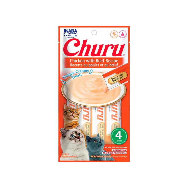 Churu Gato Sabor Pollo y Carne 4 unidades USA662 - 56gr 1