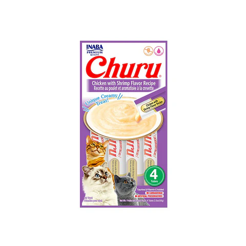 Churu Gato Sabor Pollo y Camaron 4 unidades USA608 - 56gr