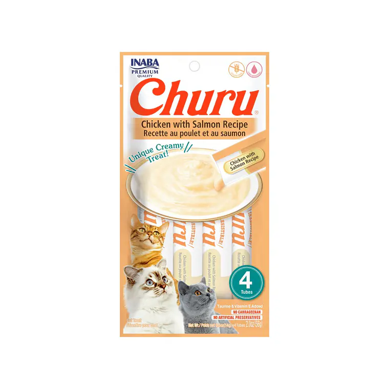 Churu Gato Sabor Pollo y Salmon 4 unidades USA667 - 56gr 1
