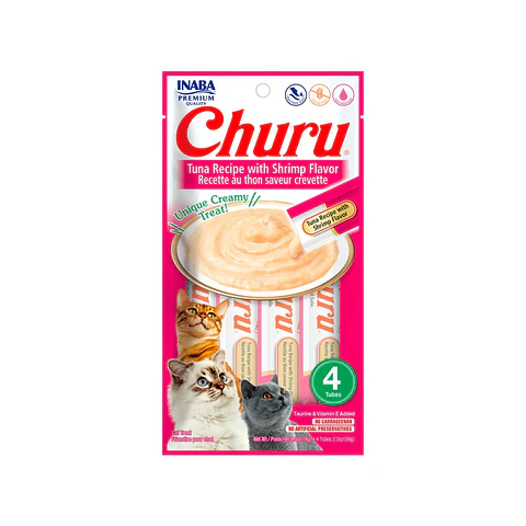 Churu Gato Sabor Atun y Camaron 4 unidades USA666 - 56gr