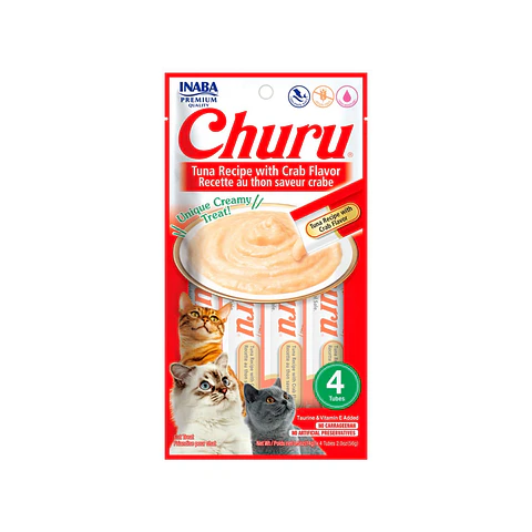 Churu Gato Sabor Atun y Cangrejo 4 unidades USA665 - 56gr