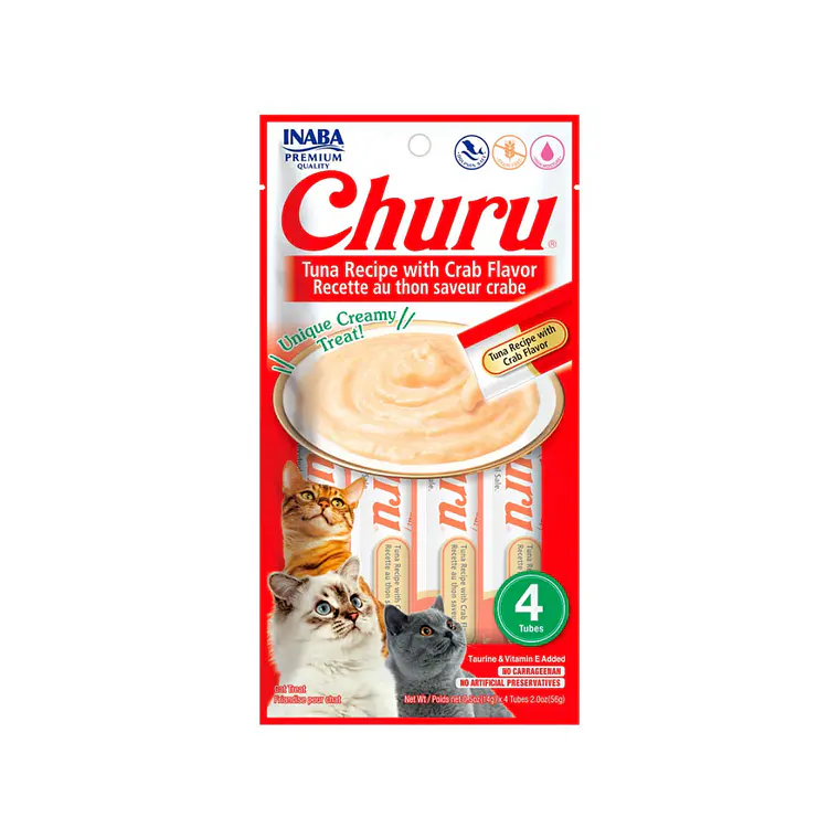 Churu Gato Sabor Atun y Cangrejo 4 unidades USA665 - 56gr 1