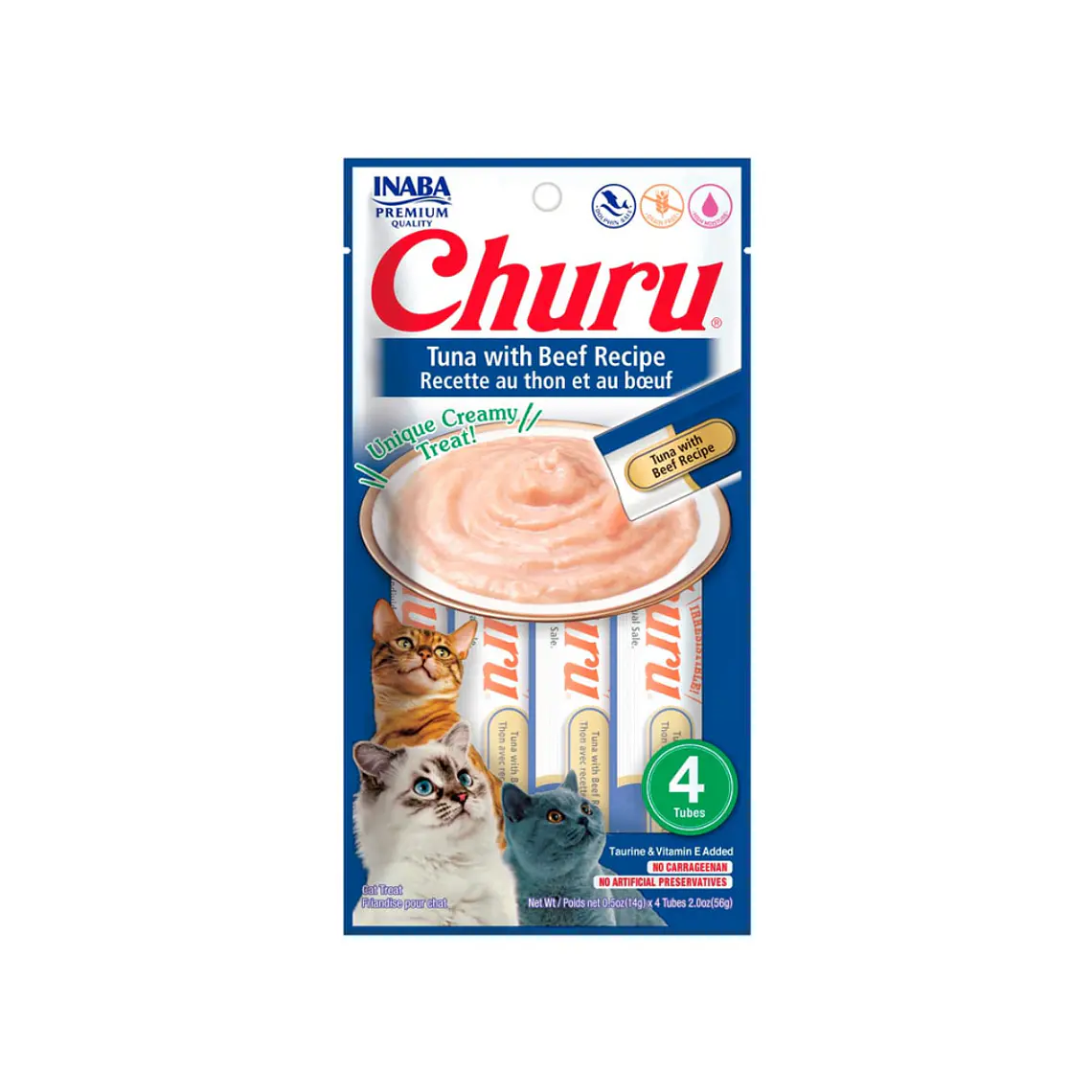 Churu Gato Sabor Atun y Carne 4 unidades USA661 - 56gr 1