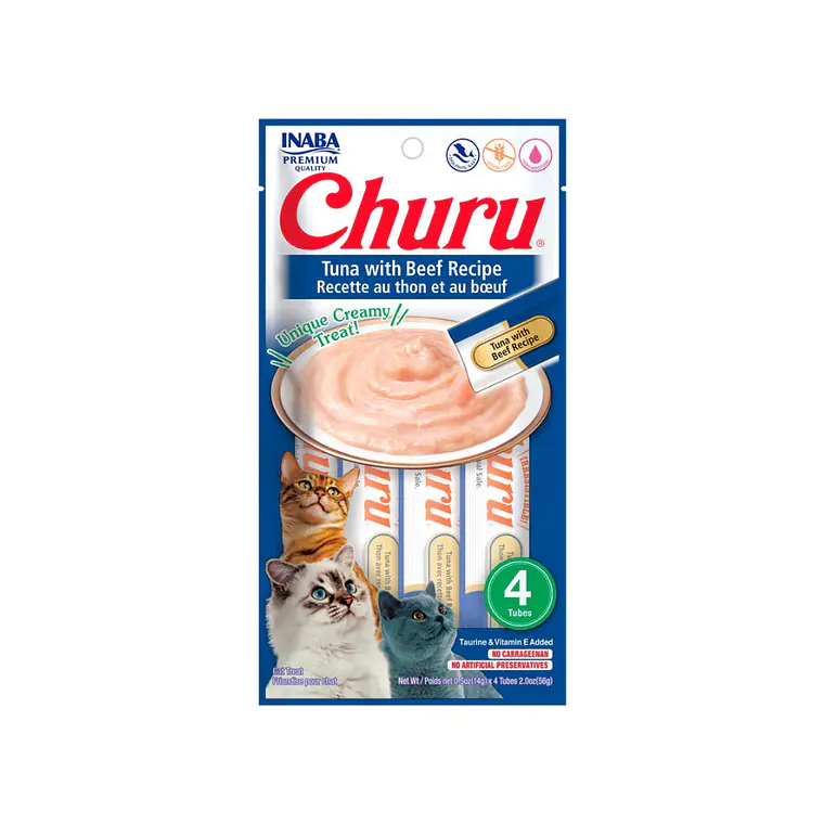 Churu Gato Sabor Atun y Carne 4 unidades USA661 - 56gr 1