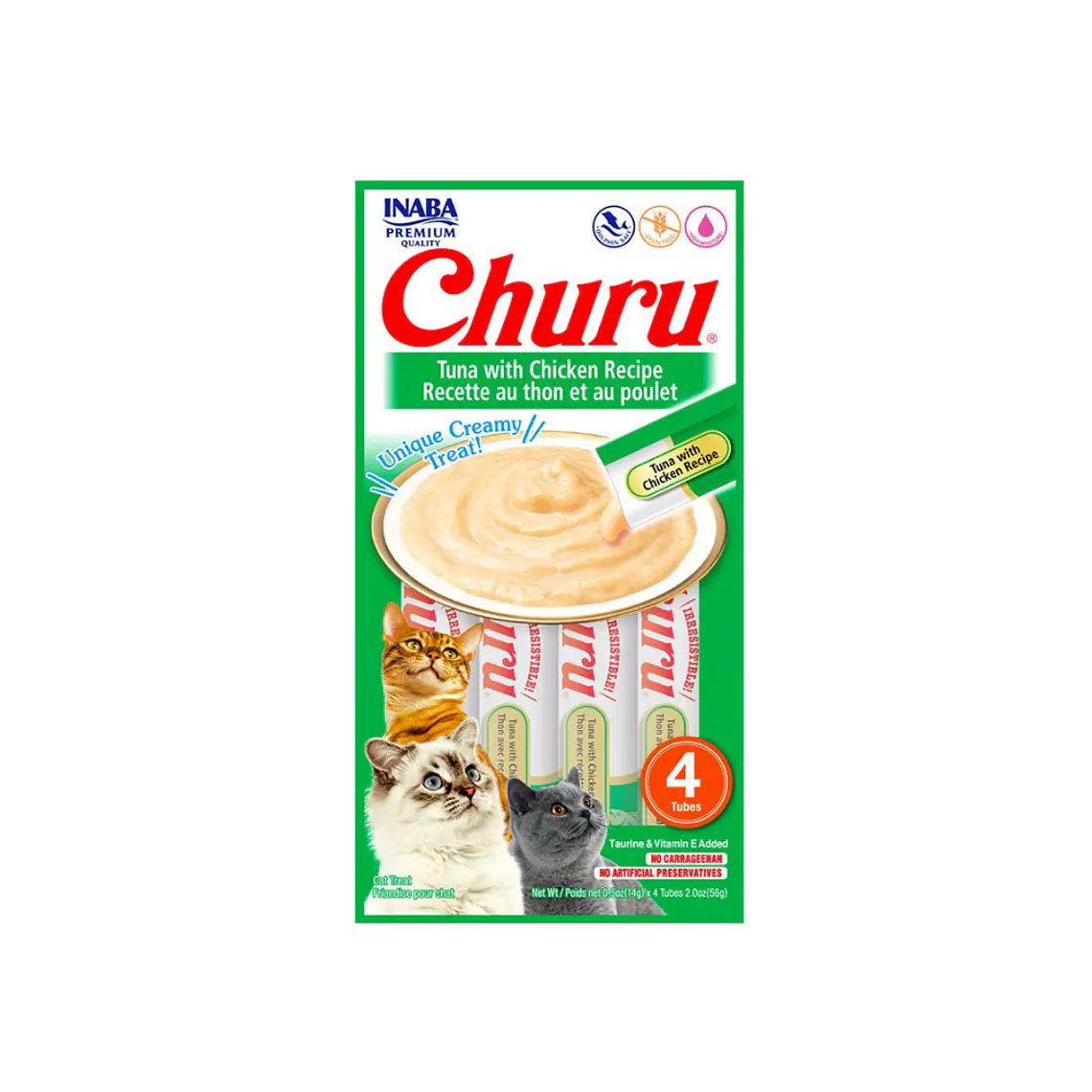Churu Gato Sabor Atun y Pollo 4 unidades USA602 - 56gr 1