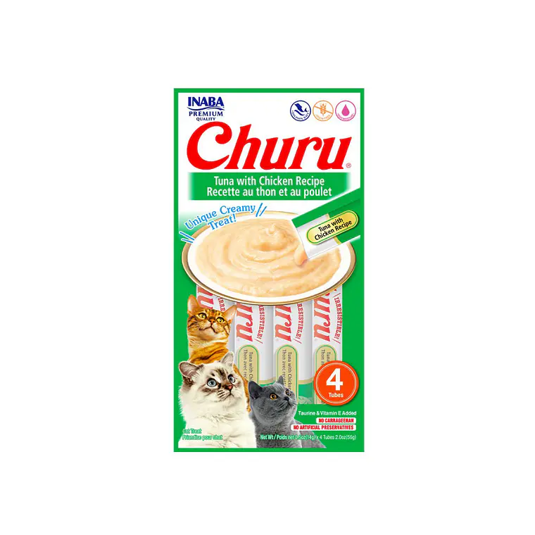 Churu Gato Sabor Atun y Pollo 4 unidades USA602 - 56gr 1