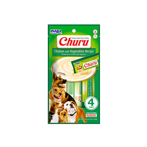 Churu Perro Sabor Pollo y Vegetales 4 unidades USD615 -56gr