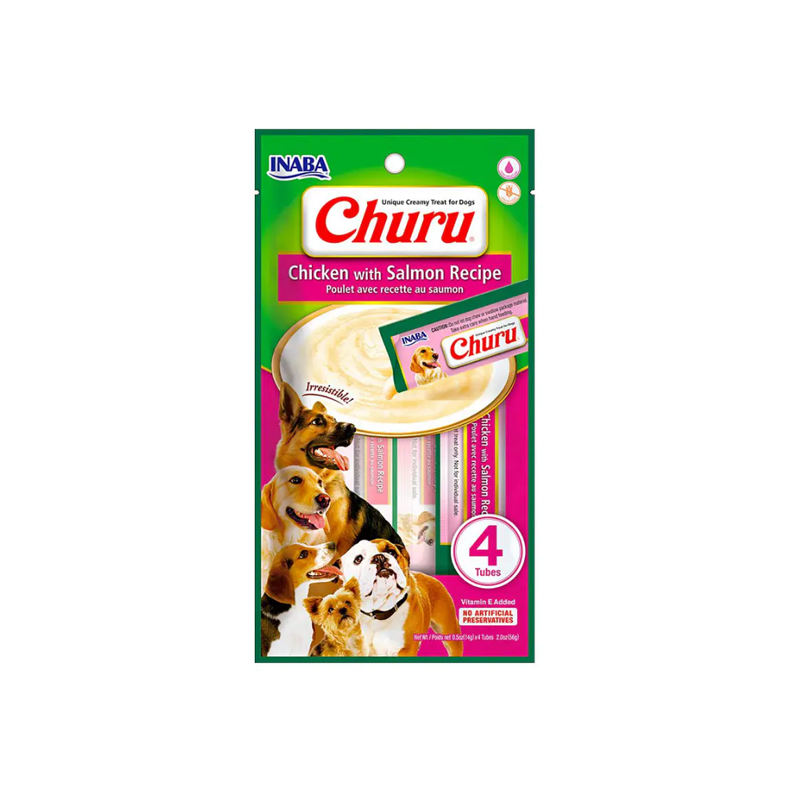 Churu Perro Sabor Pollo y Salmon 4 unidades USD613 - 56gr 1