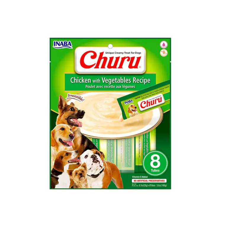 Churu Perro Sabor Pollo y Vegetales 8 unidades USD605 - 160gr 1